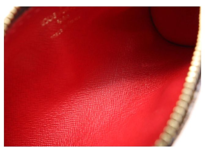 Louis Vuitton Papillon Pochette Damier Ebene mini Marrone - vista 7