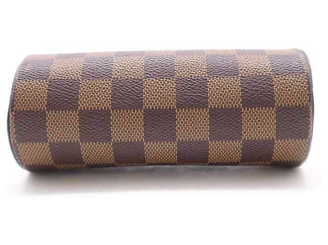 Louis Vuitton Papillon Pochette Damier Ebene mini Marrone - vista 4