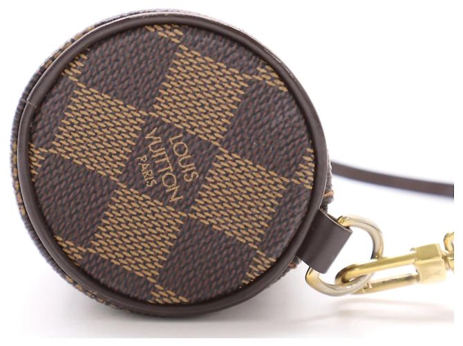 Louis Vuitton Papillon Pochette Damier Ebene mini Marrone - vista 5