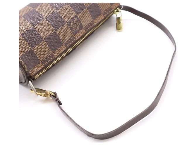 Louis Vuitton Papillon Pochette Damier Ebene mini Marrone - vista 6