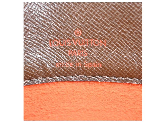 Louis Vuitton Musette Tango Damier Ebene Marrone - vista 6