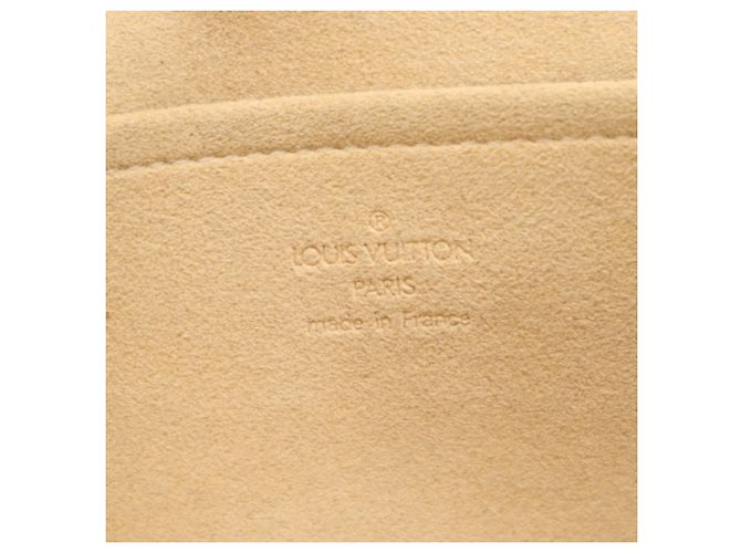 Louis Vuitton Monogram Pochette Twin GM M51852 Borsa a Tracolla Marrone Beige - vista 15