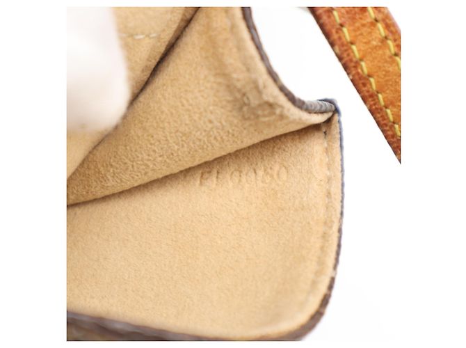 Louis Vuitton Monogram Pochette Twin GM M51852 Borsa a Tracolla Marrone Beige - vista 16