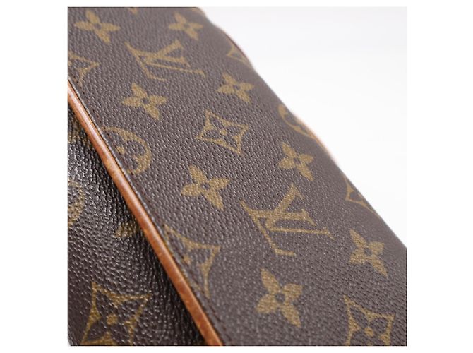 Louis Vuitton Monogram Pochette Twin GM M51852 Borsa a Tracolla Marrone Beige - vista 4