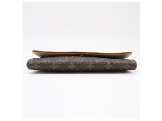 Louis Vuitton Monogram Pochette Twin GM M51852 Borsa a Tracolla Marrone Beige - vista 7