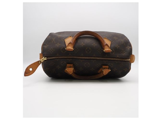 Borsa Louis Vuitton Monogram Speedy 30 Marrone Beige - vista 8
