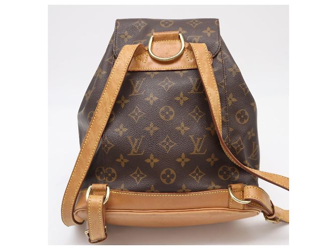 Borsa a tracolla Louis Vuitton Monogram Montsouris MM Marrone Beige - vista 2