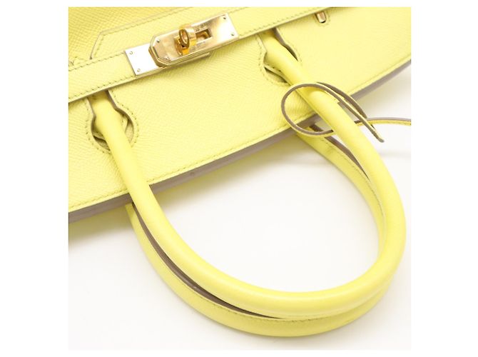 Hermès Borsa HERMES Birkin 30 in Veau Epsom Soufflé Giallo - vista 10