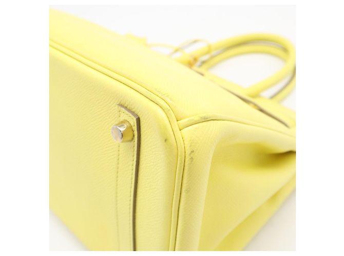 Hermès Borsa HERMES Birkin 30 in Veau Epsom Soufflé Giallo - vista 12