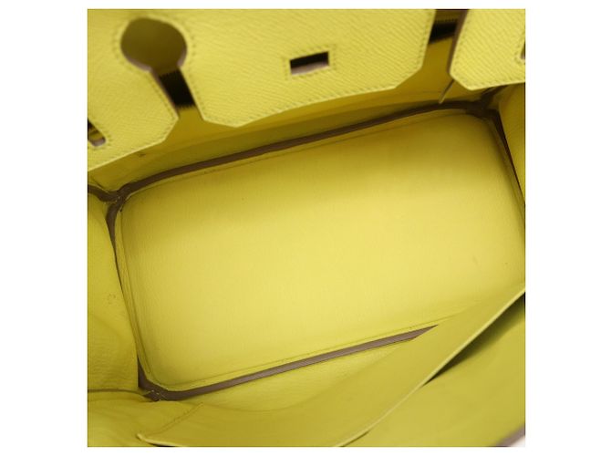 Hermès Borsa HERMES Birkin 30 in Veau Epsom Soufflé Giallo - vista 14
