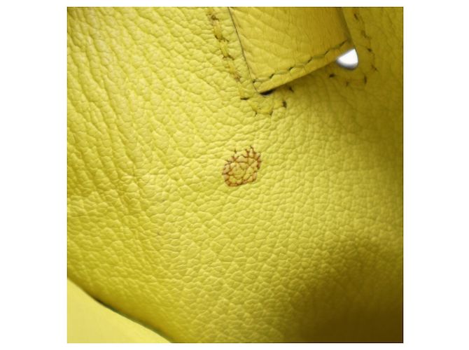 Hermès Borsa HERMES Birkin 30 in Veau Epsom Soufflé Giallo - vista 17