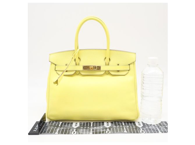 Hermès Borsa HERMES Birkin 30 in Veau Epsom Soufflé Giallo - vista 3