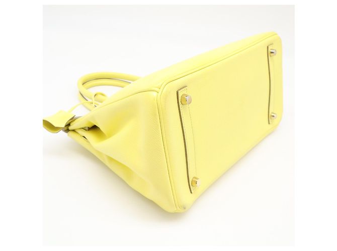 Hermès Borsa HERMES Birkin 30 in Veau Epsom Soufflé Giallo - vista 5