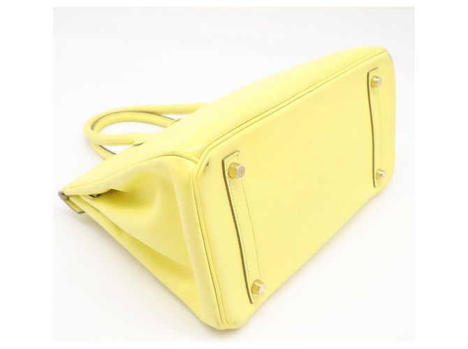 Hermès Borsa HERMES Birkin 30 in Veau Epsom Soufflé Giallo - vista 6