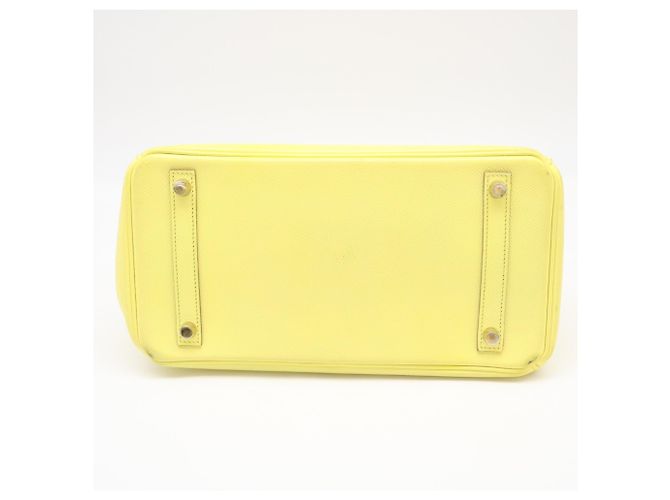 Hermès Borsa HERMES Birkin 30 in Veau Epsom Soufflé Giallo - vista 7