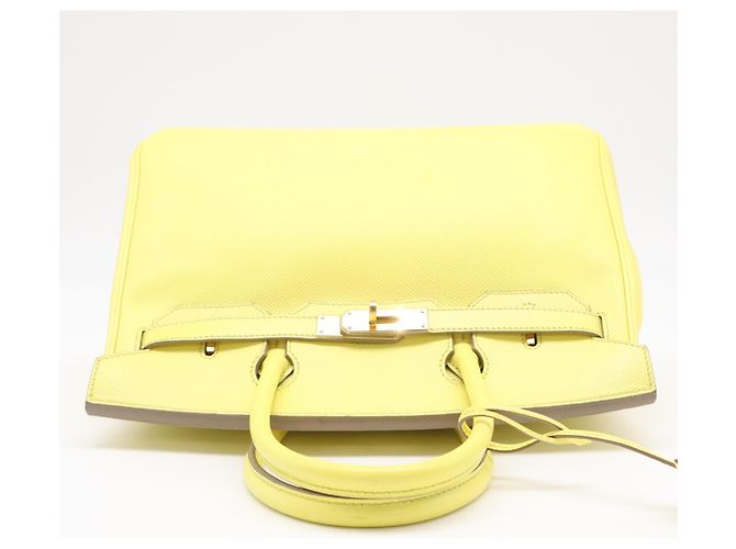 Hermès Borsa HERMES Birkin 30 in Veau Epsom Soufflé Giallo - vista 9