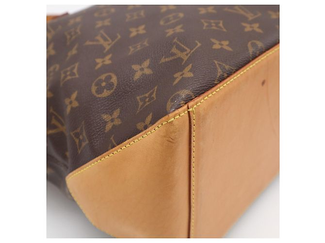 Borsa Louis Vuitton Monogram Cabas Mezzo Marrone Beige - vista 10