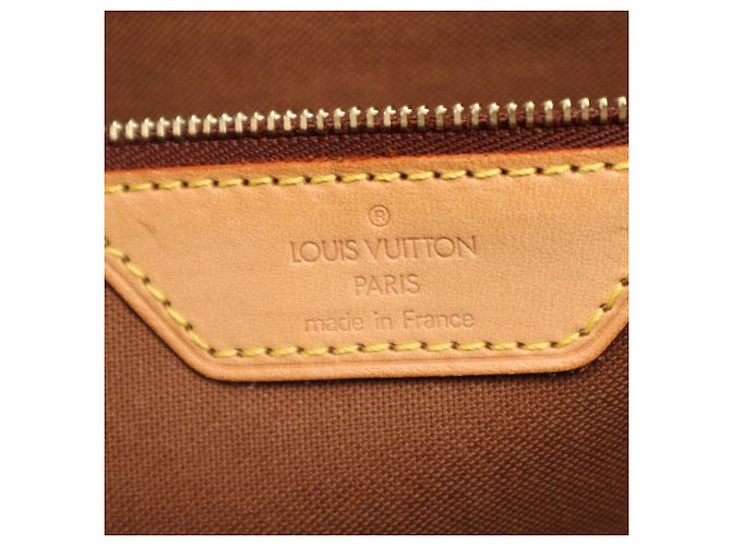 Borsa Louis Vuitton Monogram Cabas Mezzo Marrone Beige - vista 14