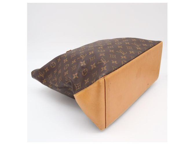 Borsa Louis Vuitton Monogram Cabas Mezzo Marrone Beige - vista 5