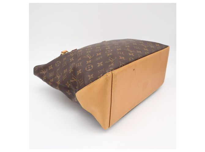 Borsa Louis Vuitton Monogram Cabas Mezzo Marrone Beige - vista 6