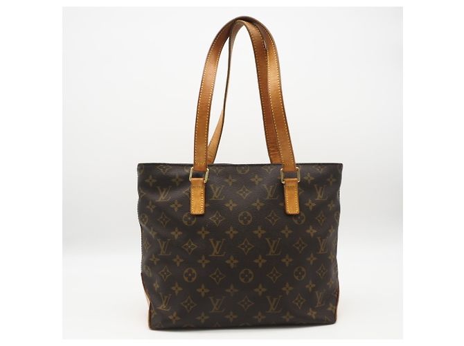 Borsa LOUIS VUITTON Monogram Cabas Piano Marrone Beige - vista 2