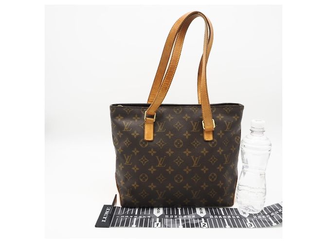 Borsa LOUIS VUITTON Monogram Cabas Piano Marrone Beige - vista 3