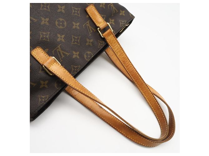 Borsa LOUIS VUITTON Monogram Cabas Piano Marrone Beige - vista 5