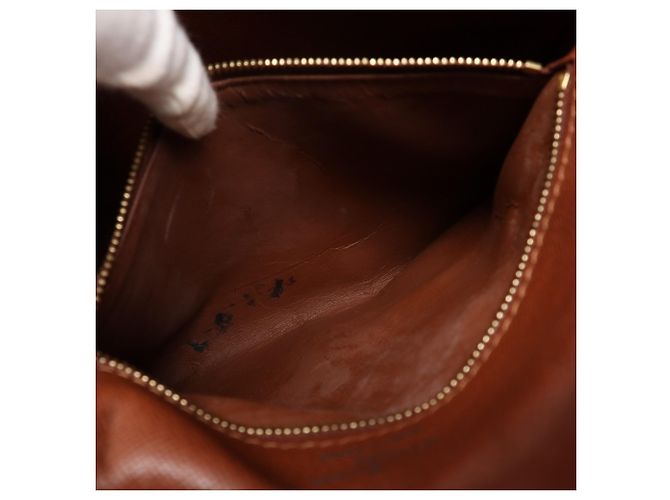 Borsa a tracolla Louis Vuitton Monogram Boulogne 30 Marrone Beige - vista 11