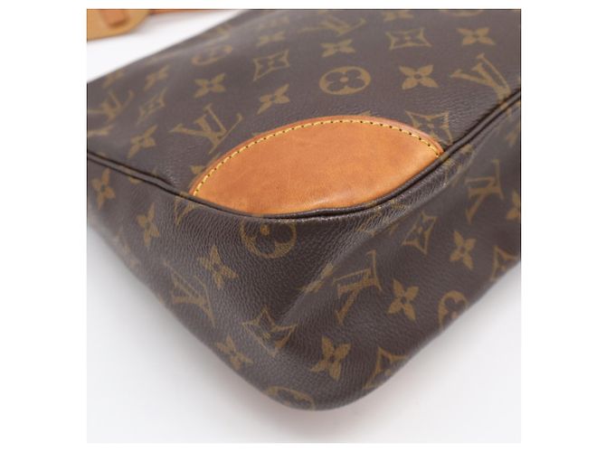 Borsa a tracolla Louis Vuitton Monogram Boulogne 30 Marrone Beige - vista 8