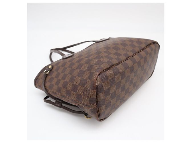 Borsa Louis Vuitton Damier Neverfull PM Marrone Beige - vista 6