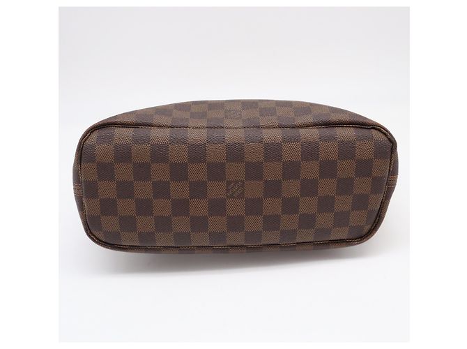 Borsa Louis Vuitton Damier Neverfull PM Marrone Beige - vista 7
