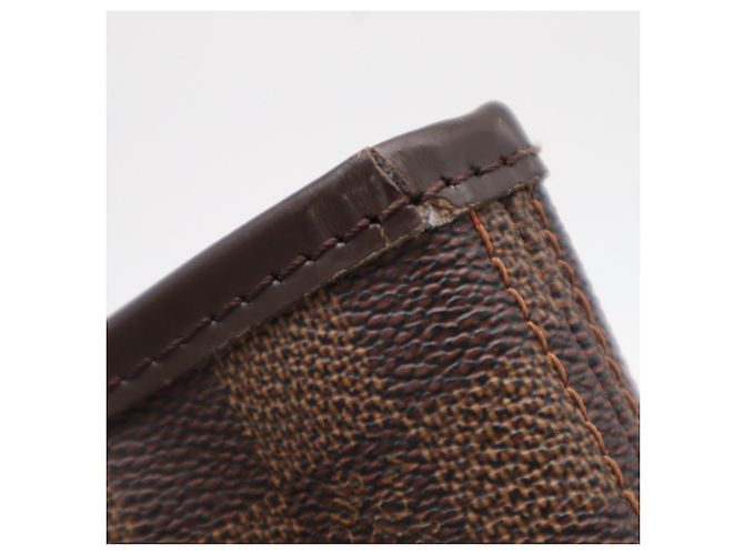 Borsa Louis Vuitton Damier Neverfull PM Marrone Beige - vista 8