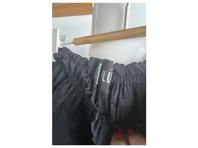 Il Gufo Pantalones negros anchos de algodon - vista 2