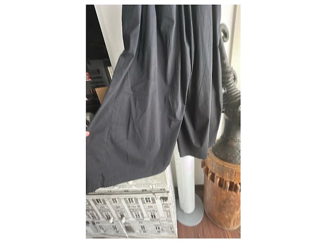 Il Gufo Pantalones negros anchos de algodon - vista 9