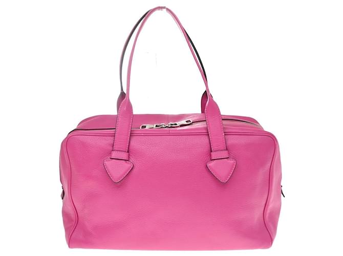 Loewe Heritage Boston Leather Medium Rosa - vista 2