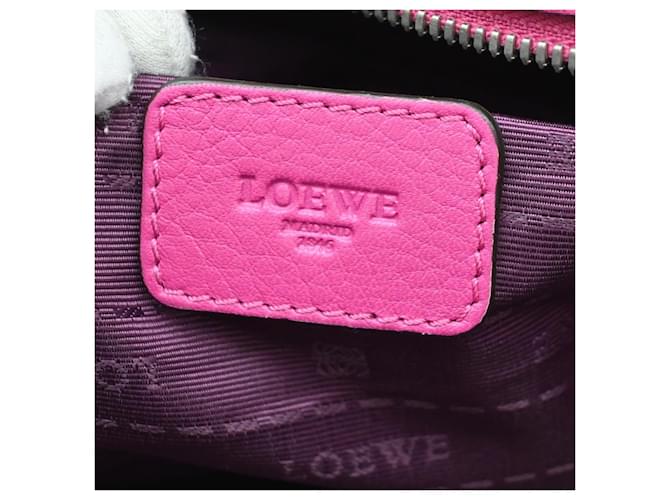 Loewe Heritage Boston Leather Medium Rosa - vista 6
