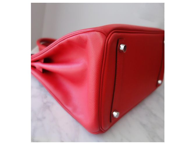 Hermès Hermes Birkin 30 Epsom Tasche Pink Rot - Ansicht 10