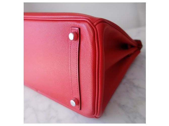 Hermès Hermes Birkin 30 Epsom Tasche Pink Rot - Ansicht 11