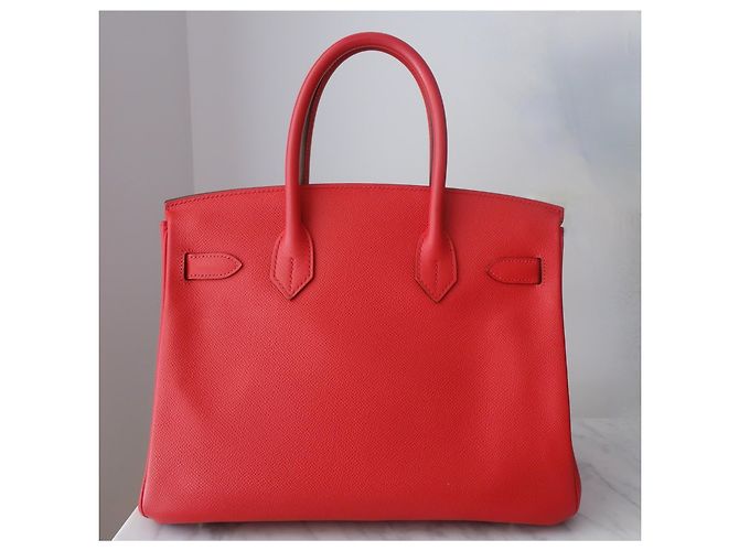 Hermès Hermes Birkin 30 Epsom Tasche Pink Rot - Ansicht 2