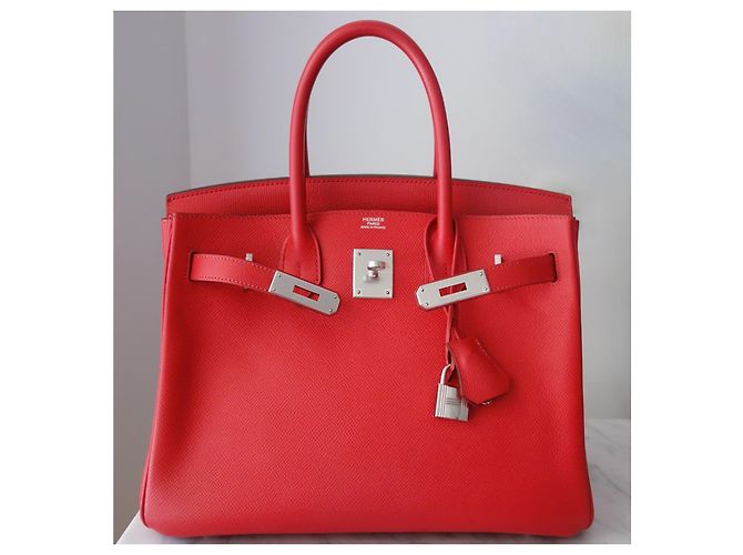 Hermès Hermes Birkin 30 Epsom Tasche Pink Rot - Ansicht 5