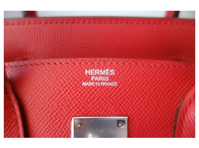 Hermès Hermes Birkin 30 Epsom Tasche Pink Rot - Ansicht 7