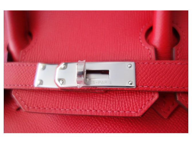 Hermès Hermes Birkin 30 Epsom Tasche Pink Rot - Ansicht 9