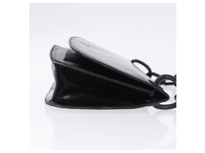 Prada Borsa a tracolla in pelle con catena Medium Nero - vista 3