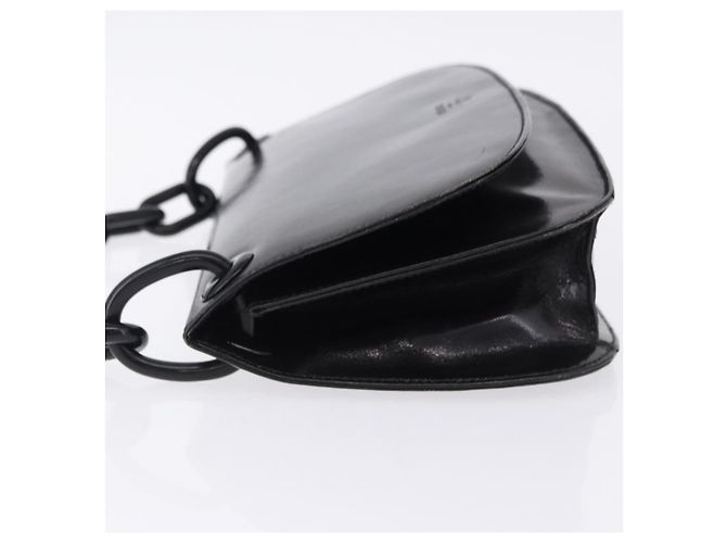 Prada Borsa a tracolla in pelle con catena Medium Nero - vista 4