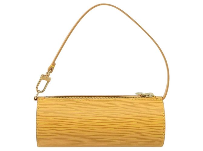 Louis Vuitton Soufflot Pochette in pelle Epi Giallo - vista 2