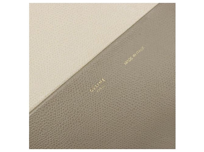 Céline Celine Vertical Bi-Cabas Tote Leather Small Beige - vista 6