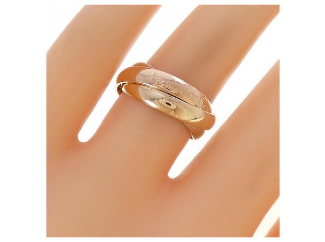 Anello Cartier Trinity in oro bianco oro giallo e oro rosa 18K - vista 4