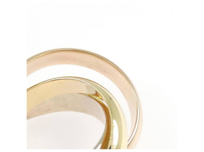 Anello Cartier Trinity in oro rosa bianco e giallo 18K - vista 4