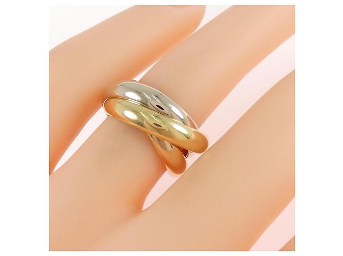 Anello Cartier Trinity in oro rosa bianco e giallo 18K - vista 5