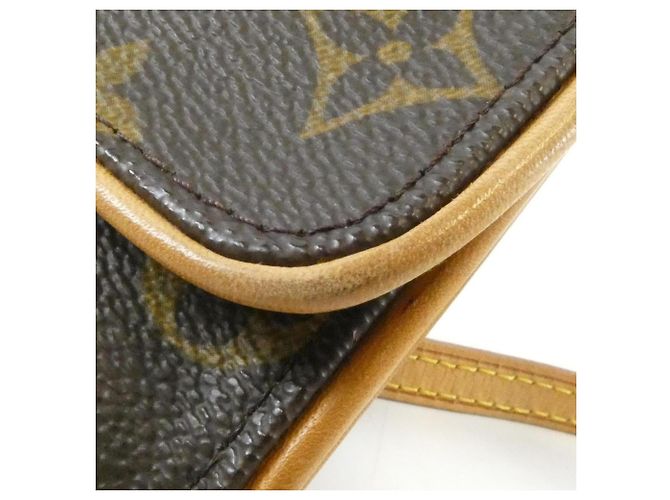 Louis Vuitton Monogram Pochette Twin PM M51854 Shoulder Bag Marrone - vista 4